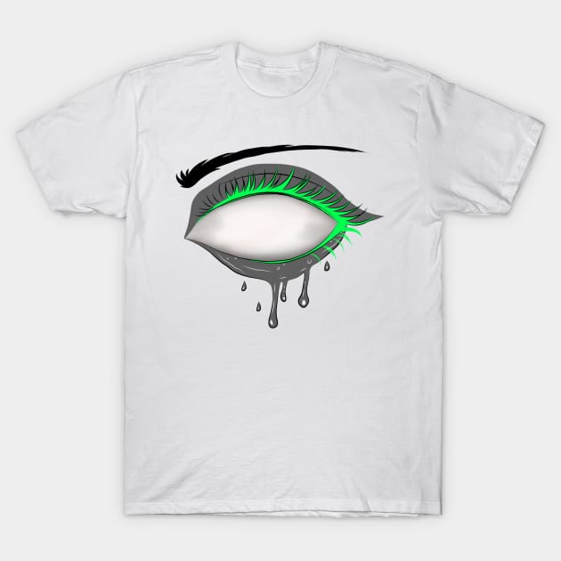 Neon Psychedelic Slime Eye T-Shirt by RavenRarities